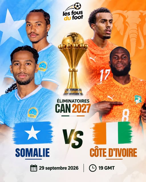 CAN 2027 : LA CÔTE D’IVOIRE VISE UNE DEUXIÈME VICTOIRE FACE À LA SOMALIE